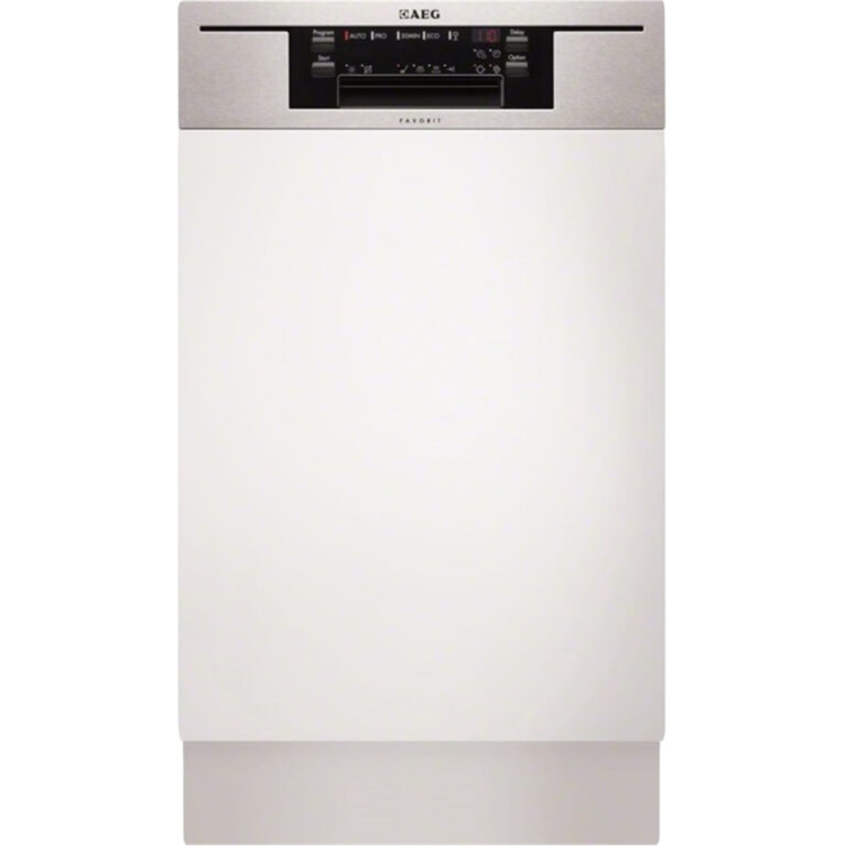 Masina de spalat vase semi-incorporabila AEG F65412IM0P, 9 Seturi, 5 Programe, Clasa A++, 45 cm, Inox