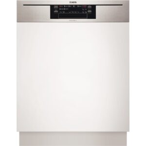 Masina de spalat vase semi-incorporabila AEG F67702IM0P, 15 Seturi, 7 Programe, Clasa A++, 60 cm, Inox Masina de spalat vase semi-incorporabila AEG F67702IM0P, 15 Seturi, 7 Programe, Clasa A++, 60 cm, Inox