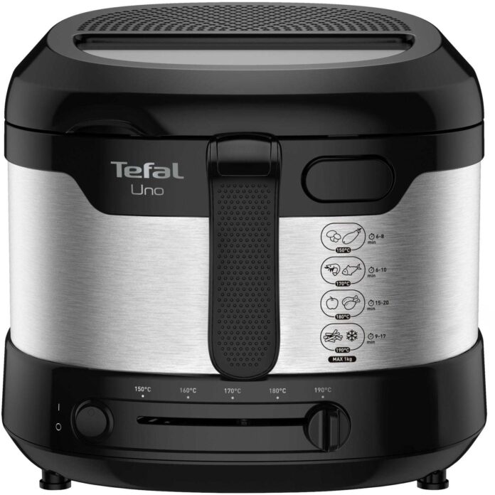Friteuza Tefal Uno FF215D30, 1350W, 1.8L, Termostat reglabil, Negru/Argintiu Friteuza Tefal Uno FF215D30, 1350W, 1.8L, Termostat reglabil, Negru/Argintiu