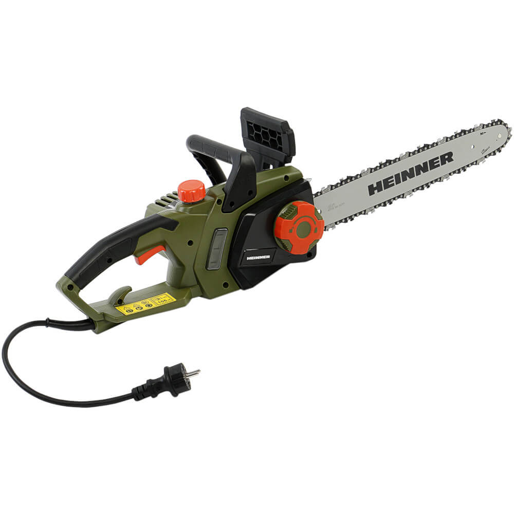 Fierastrau electric cu lant Heinner VDE003, 2200 W, 230 V, Lungime lama 40 cm, Viteza lant 15 m/s, Capacitate rezervor 150 ml Fierastrau electric cu lant Heinner VDE003, 2200 W, 230 V, Lungime lama 40 cm, Viteza lant 15 m/s, Capacitate rezervor 150 ml