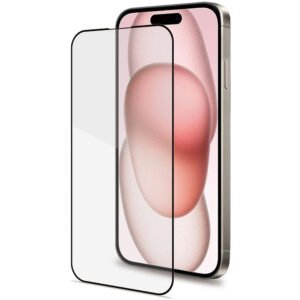 Folie protectie Celly Full Glass pentru iPhone 15, Transparenta Folie protectie Celly Full Glass pentru iPhone 15, Transparenta