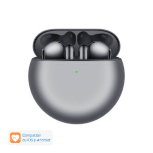 Casti True Wireless Huawei FreeBuds 4, Bluetooth, Silver Frost Casti True Wireless Huawei FreeBuds 4, Bluetooth, Silver Frost