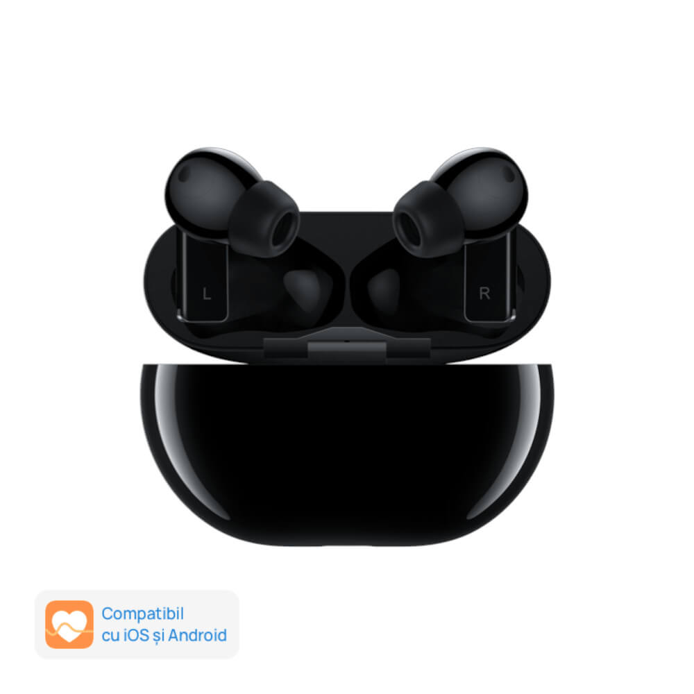 Casti True Wireless Huawei FreeBuds Pro, Carbon Black Casti True Wireless Huawei FreeBuds Pro, Carbon Black