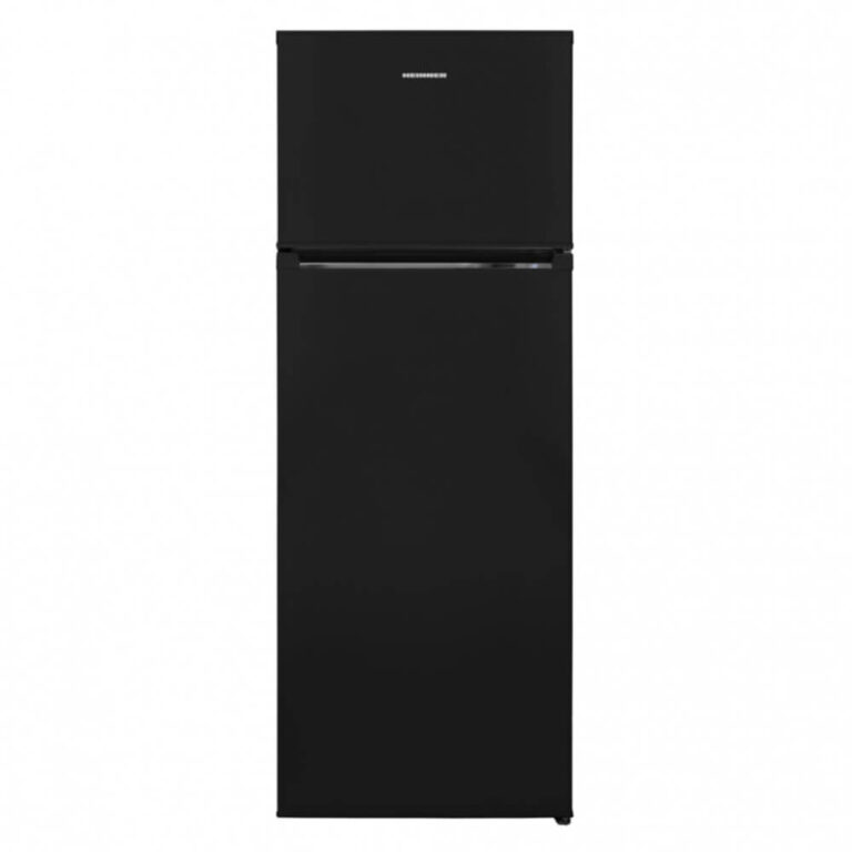 Frigider cu 2 usi Heinner HF-V213BKF+, Less Frost, Congelare rapida, 212 l, 144 cm, Negru