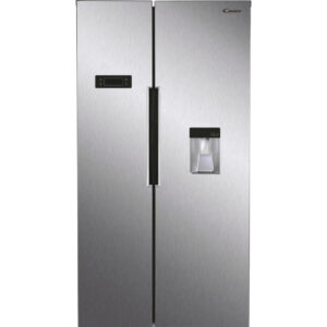 Frigider Side by side Candy CHSBSO 6174XWD, 529 litri, Total No frost, Dozator de apa, H 177 cm, Clasa E, Inox Frigider Side by side Candy CHSBSO 6174XWD, 529 litri, Total No frost, Dozator de apa, H 177 cm, Clasa E, Inox