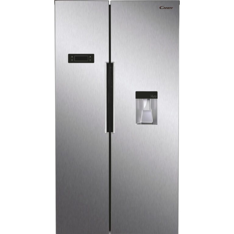 Frigider Side by side Candy CHSBSO 6174XWD, 529 litri, Total No frost, Dozator de apa, H 177 cm, Clasa E,  Inox