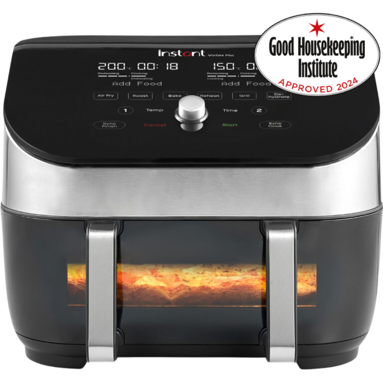 Friteuza cu aer cald Instant Pot Vortex Plus VersaZone Clear Cook, 1700 W, 8.5 l, 6 programe, Touch Screen, Negru