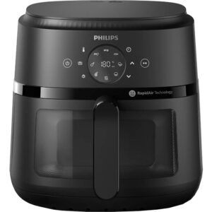 Friteuza cu aer cald Philips NA230/00, 1700 W, 6.2 l, 13 metode de gatit, 9 functii presetate, Fereastra vizualizare, Negru Friteuza cu aer cald Philips NA230/00, 1700 W, 6.2 l, 13 metode de gatit, 9 functii presetate, Fereastra vizualizare, Negru