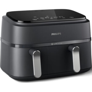 Friteuza Philips Seria 3000 NA351/00, 2 sertare, 9 l, Termorezistent, Rapid Air, Negru Friteuza Philips Seria 3000 NA351/00, 2 sertare, 9 l, Termorezistent, Rapid Air, Negru