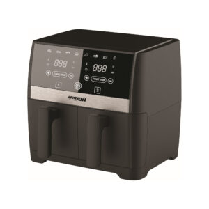 Friteuza dubla cu aer cald, Vision Chef VAFD2100N8, 7.6 litri, 2100 W, Termostat ajustabil, 8 programe presetate, Negru Friteuza dubla cu aer cald, Vision Chef VAFD2100N8, 7.6 litri, 2100 W, Termostat ajustabil, 8 programe presetate, Negru
