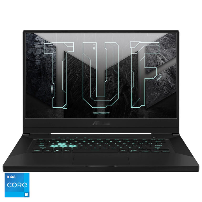 Laptop Gaming ASUS TUF F15 FX506HM-HN014, Intel Core i7-11800H, 2.3GHz , 15.6inch,  Full HD, 16GB, SSD 1TB, NVIDIA GeForce RTX 3060 6GB, Free DOS, Negru