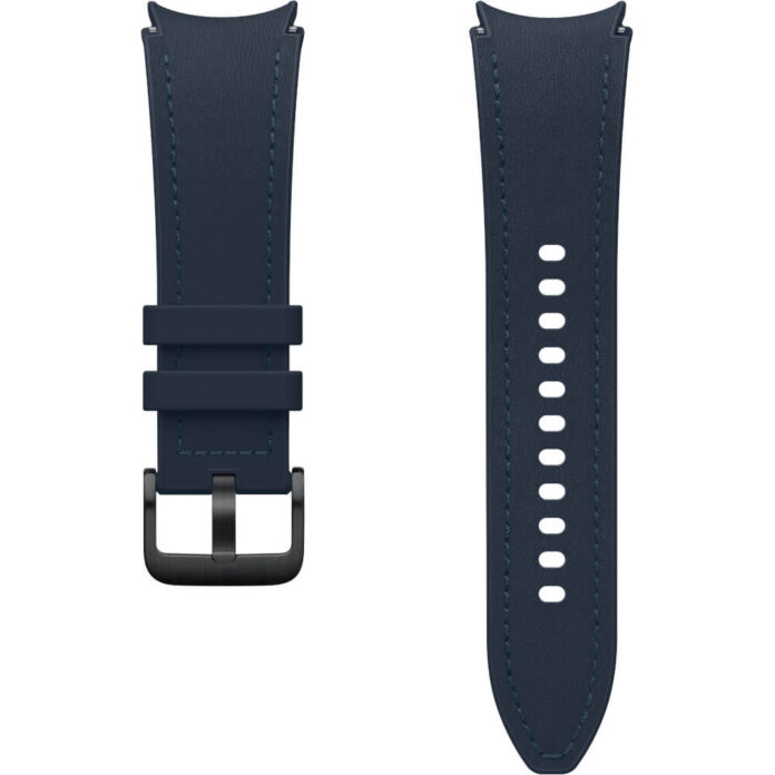 Galaxy Watch Hybrid Leather Band pentru Samsung Galaxy Watch6, 20 mm, S/M, Silver