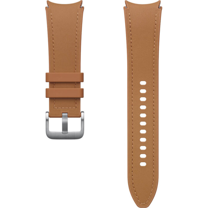 Galaxy Watch Hybrid Leather Band pentru Samsung Galaxy Watch6, 20 mm, M/L, Camel Galaxy Watch Hybrid Leather Band pentru Samsung Galaxy Watch6, 20 mm, M/L, Camel