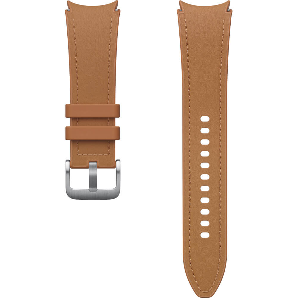 Galaxy Watch Hybrid Leather Band pentru Samsung Galaxy Watch6, 20 mm, M/L, Camel Galaxy Watch Hybrid Leather Band pentru Samsung Galaxy Watch6, 20 mm, M/L, Camel