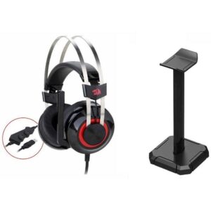 Casti gaming cu microfon Redragon Talos cu suport, Negru Casti gaming cu microfon Redragon Talos cu suport, Negru