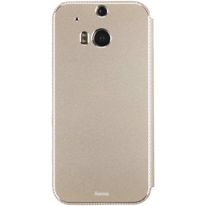 Husa Flip Cover Hama 127398 pentru HTC One M8, Auriu