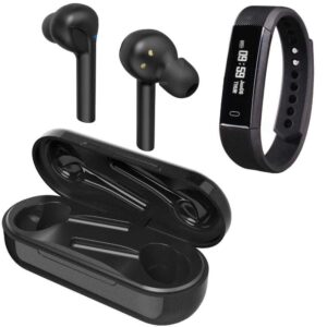 Pachet: Casti True Wireless Hama Voice Style 177057, Bluetooth, Negru + Smartband Hama Fit Track 1900, Negru Pachet: Casti True Wireless Hama Voice Style 177057, Bluetooth, Negru + Smartband Hama Fit Track 1900, Negru