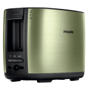 Prajitor de paine Philips HD2628/10, 950 W, 2 felii de paine, Negru/Verde Prajitor de paine Philips HD2628/10, 950 W, 2 felii de paine, Negru/Verde