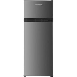 Frigider cu 2 usi Heinner HF-H2206XE++, 206 l, H 143 cm, Clasa E, Inox inchis Frigider cu 2 usi Heinner HF-H2206XE++, 206 l, H 143 cm, Clasa E, Inox inchis