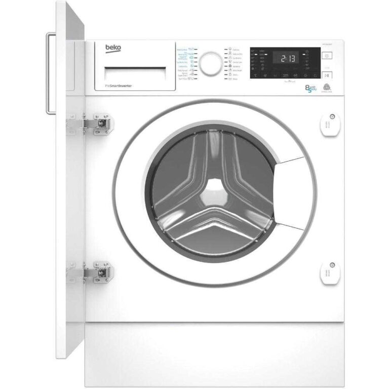 Masina de spalat rufe cu uscator incorporabila Beko HITY854310F, 1400 RPM, Spalare 8 kg, Uscare 5 kg, Clasa A