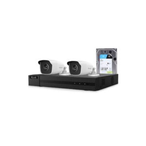Sistem supraveghere exterior cu HDD 1 TB HikVision HiLook, 2 camere, 2 MP, 2.8 mm, IR EXIR 40 m Sistem supraveghere exterior cu HDD 1 TB HikVision HiLook, 2 camere, 2 MP, 2.8 mm, IR EXIR 40 m