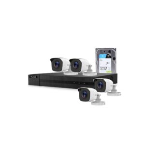 Sistem supraveghere exterior cu HDD 1 TB HikVision HiLook, 4 camere, 2 MP, 2.8 mm, IR 20 m Sistem supraveghere exterior cu HDD 1 TB HikVision HiLook, 4 camere, 2 MP, 2.8 mm, IR 20 m