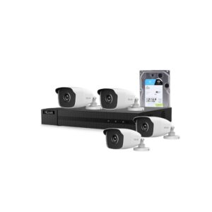 Sistem supraveghere exterior cu HDD 1 TB HikVision HiLook, 4 camere, 2 MP, 2.8 mm, IR EXIR 40 m Sistem supraveghere exterior cu HDD 1 TB HikVision HiLook, 4 camere, 2 MP, 2.8 mm, IR EXIR 40 m