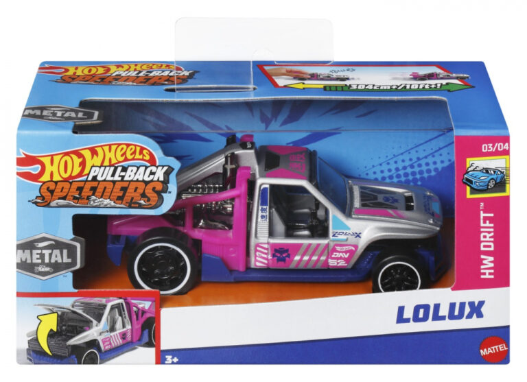 HOT WHEELS MASINUTA METALICA CU SISTEM PULL BACK LOLUX SCARA 1:43