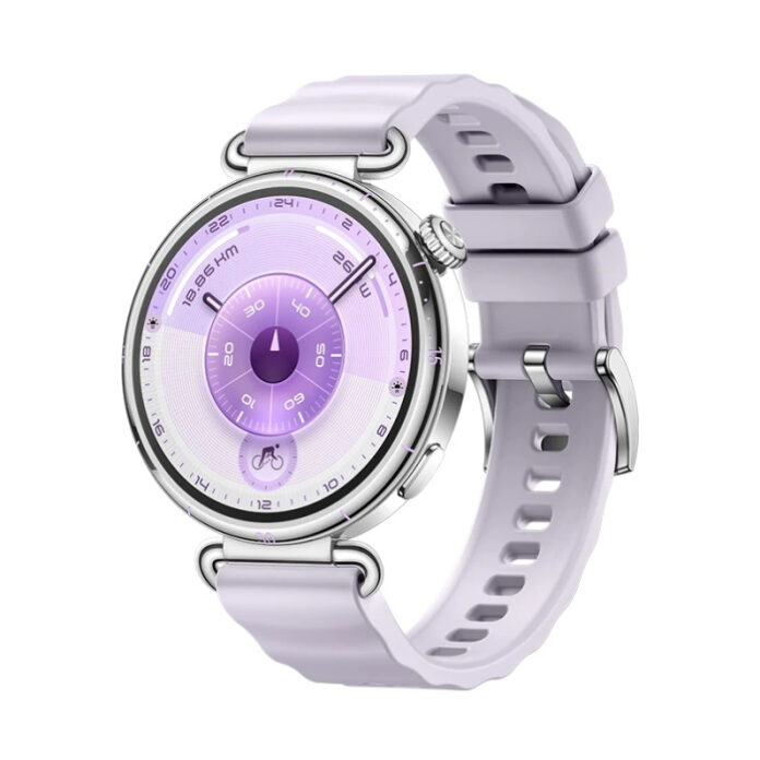 HUAWEI WATCH GT 6 41mm Stainless Steel Case, Curea Purple Fluoroelastome HUAWEI WATCH GT 6 41mm Stainless Steel Case, Curea Purple Fluoroelastome