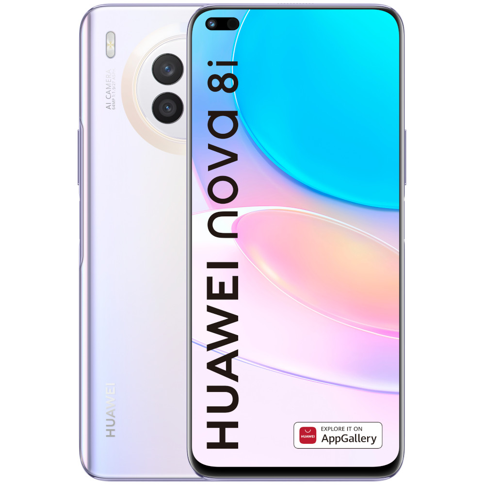 Telefon mobil Huawei Nova 8i, Dual SIM, 6GB RAM, 128GB, 4G, Moonlight Silver Telefon mobil Huawei Nova 8i, Dual SIM, 6GB RAM, 128GB, 4G, Moonlight Silver
