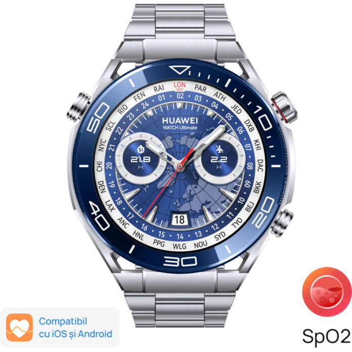 Smartwatch Huawei Watch, Ultimate Voyage Blue Smartwatch Huawei Watch, Ultimate Voyage Blue