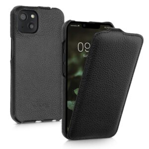 Husa pentru Apple iPhone 13, Piele naturala, Negru, 56410.01, kalibri Husa pentru Apple iPhone 13, Piele naturala, Negru, 56410.01, kalibri