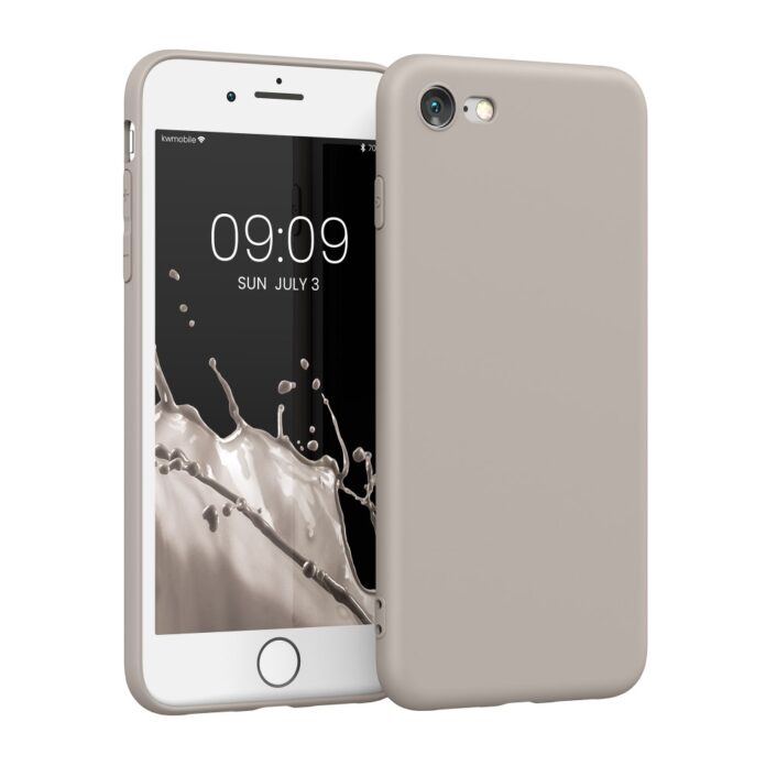 Husa pentru Apple iPhone 8 / iPhone 7 / iPhone SE 2, Silicon, Crem, 39458.125