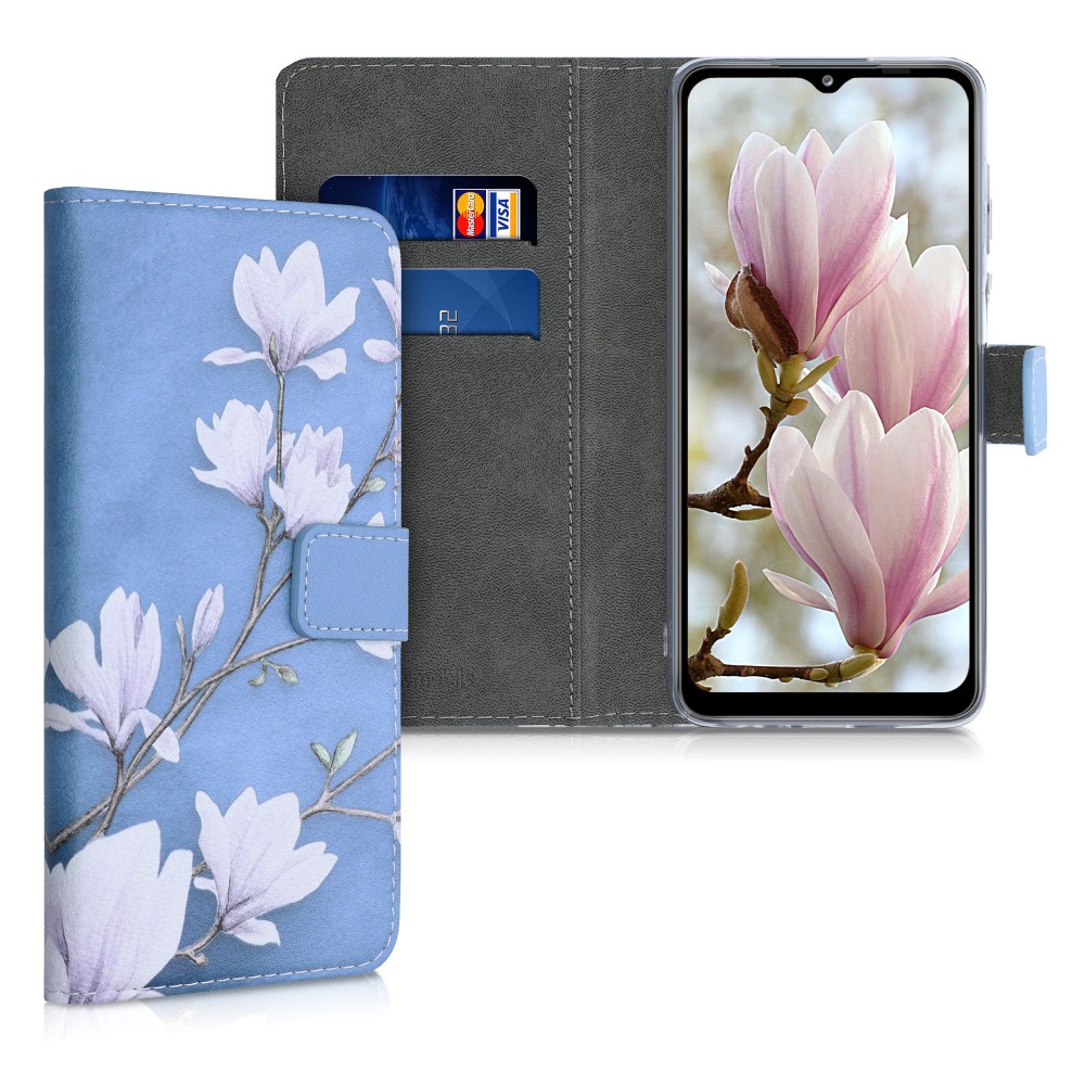 Husa pentru Samsung Galaxy A12, Piele ecologica, Albastru, 54051.01 Husa pentru Samsung Galaxy A12, Piele ecologica, Albastru, 54051.01