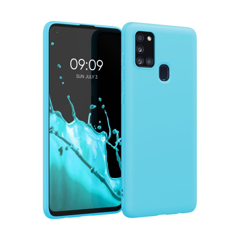 Husa pentru Samsung Galaxy A21s, Silicon, Albastru, 52494.205