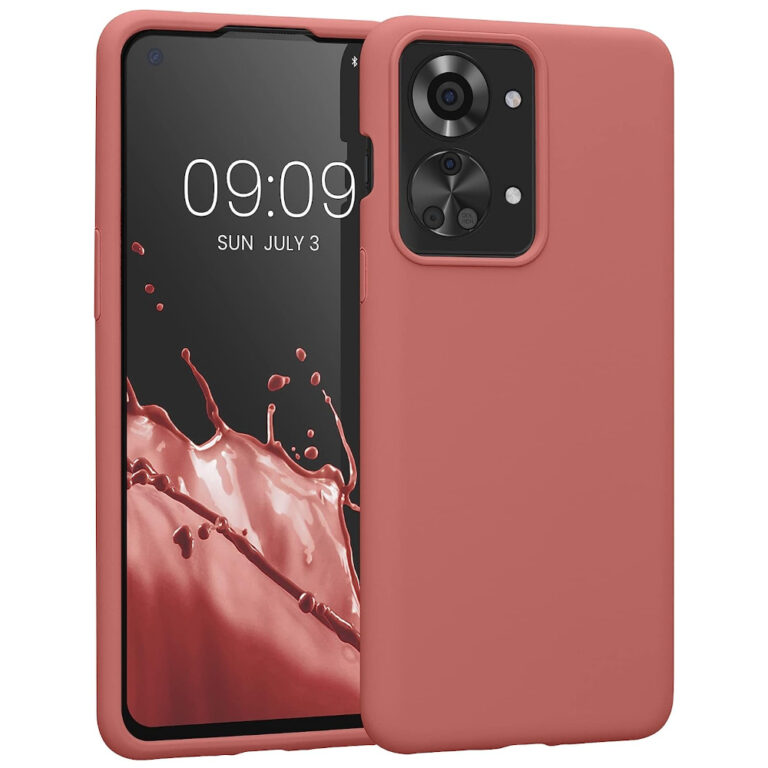 Husa Kwmobile pentru OnePlus Nord 2T, Silicon, Roz, 58764.193
