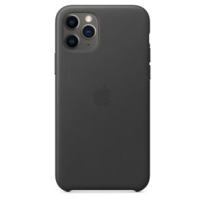 Husa de protectie Apple pentru iPhone 11 Pro, Piele, Negru Husa de protectie Apple pentru iPhone 11 Pro, Piele, Negru