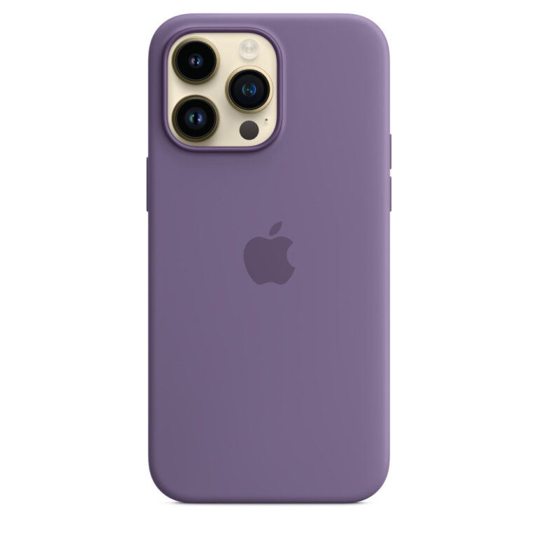 Husa de protectie Apple Silicone Case with MagSafe pentru iPhone 14 Pro Max, Iris