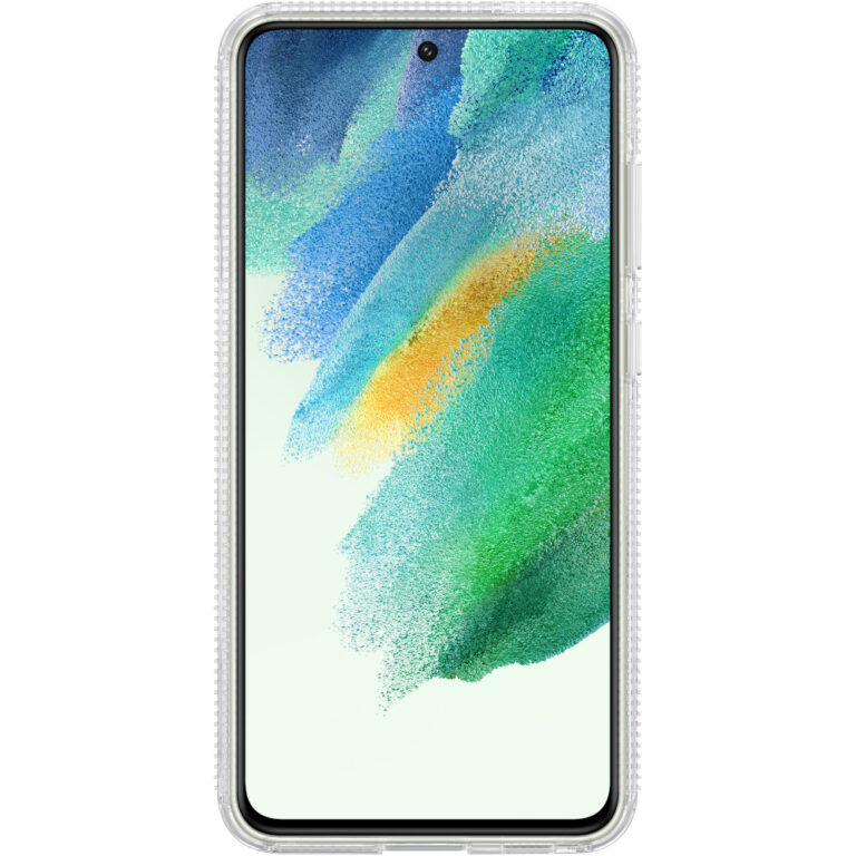 Husa de protectie Samsung Clear Standing Cover pentru Galaxy S21 FE, Transparent