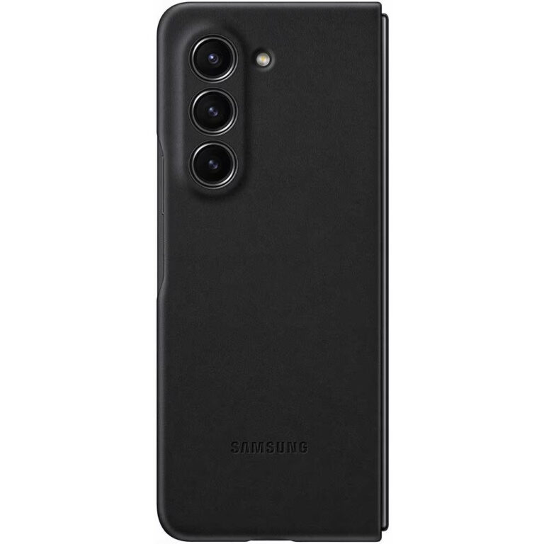 Husa de protectie Samsung Eco-Leather pentru Galaxy Z Fold5, Negru