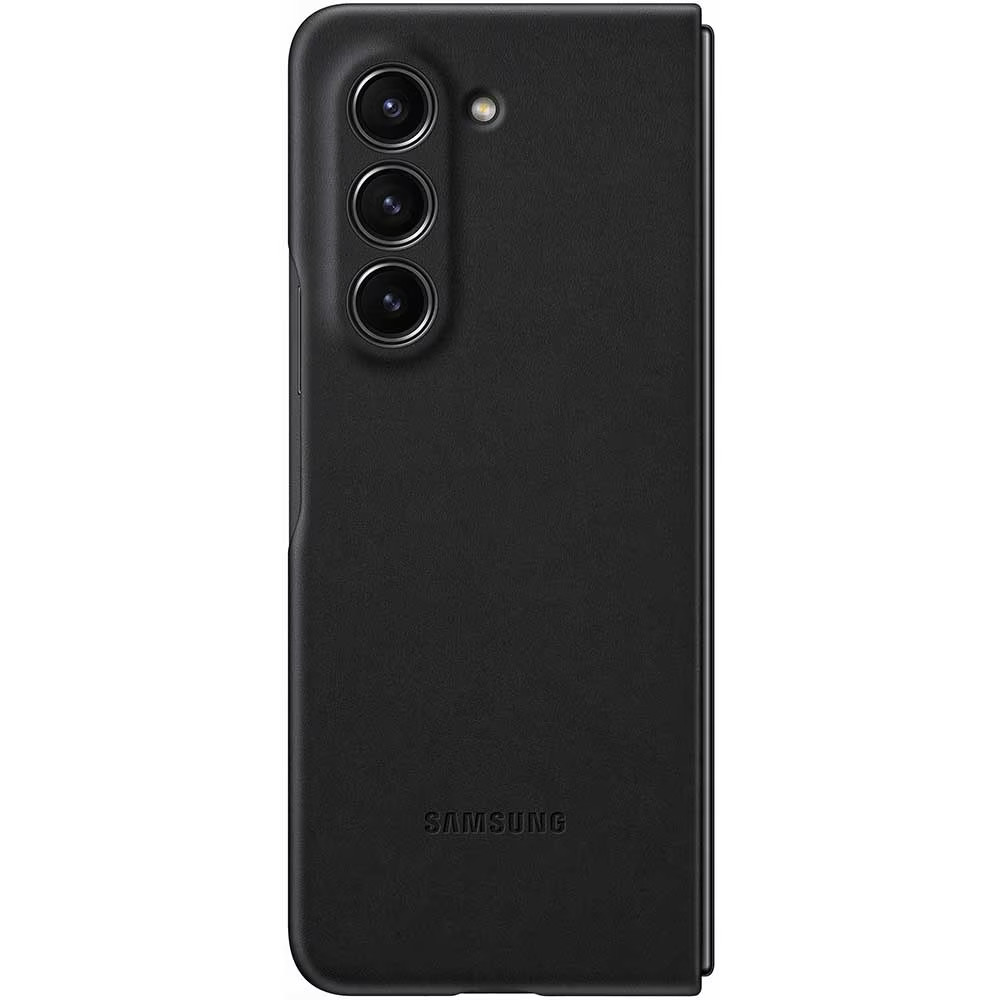 Husa de protectie Samsung Eco-Leather pentru Galaxy Z Fold5, Negru Husa de protectie Samsung Eco-Leather pentru Galaxy Z Fold5, Negru