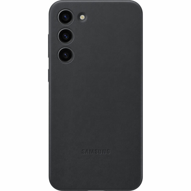Husa de protectie Samsung Leather pentru Galaxy S23 Plus, Negru