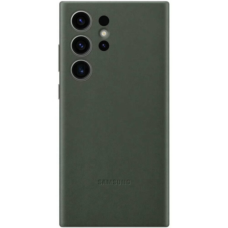 Husa de protectie Samsung Leather pentru Galaxy S23 Ultra, Verde