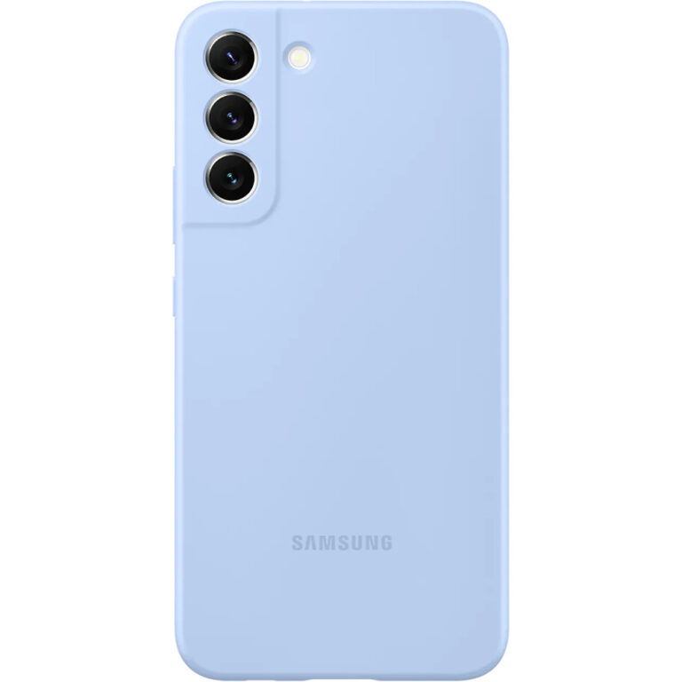 Husa de protectie Samsung Silicone Cover pentru Galaxy S22+, Artic Blue