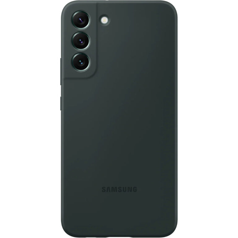 Husa de protectie Samsung Silicone Cover pentru Galaxy S22+, Forest Green