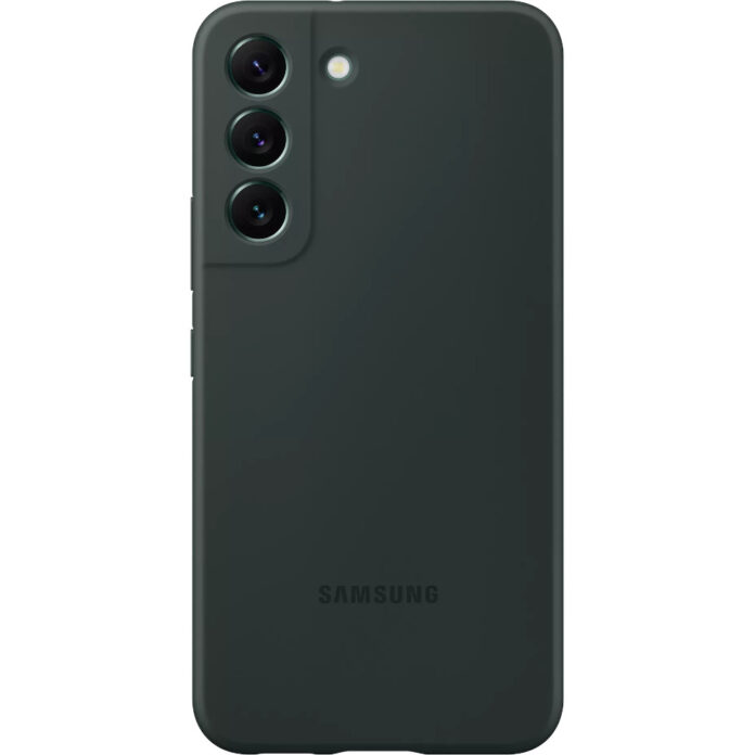 Husa de protectie Samsung Sillicone Cover pentru Galaxy S22, Forest Green