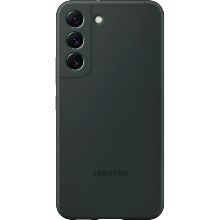 Husa de protectie Samsung Sillicone Cover pentru Galaxy S22, Forest Green