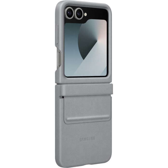 Husa Samsung Kindsuit Leather Case pentru Galaxy Z Flip 6, Mint