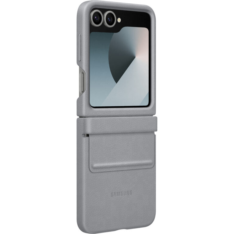 Husa Samsung Kindsuit Leather Case pentru Galaxy Z Flip 6, Mint