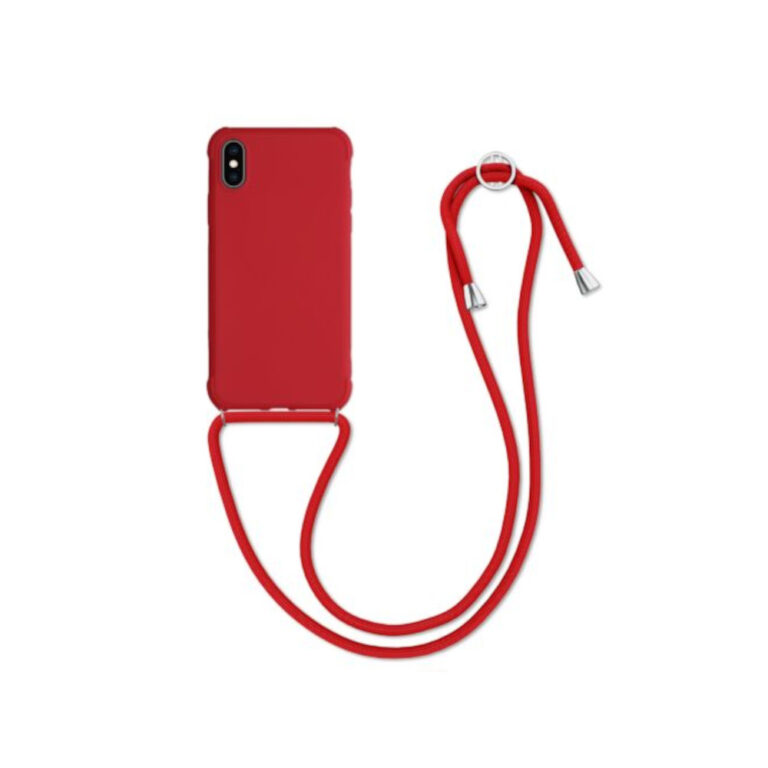 Husa pentru Apple iPhone X/iPhone XS, Silicon, Rosu, 49915.09